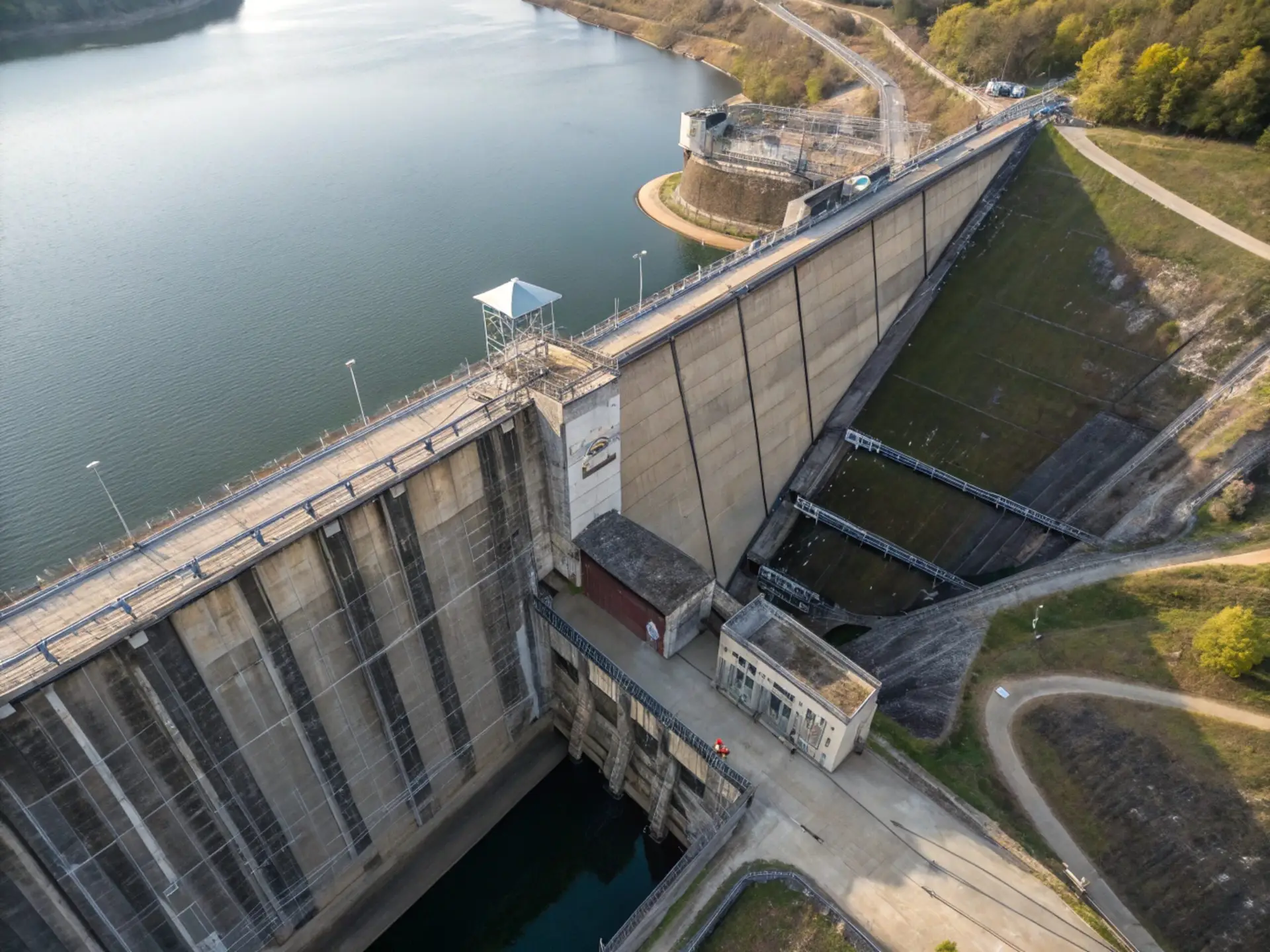 inspection-of-dam-from-a-drone