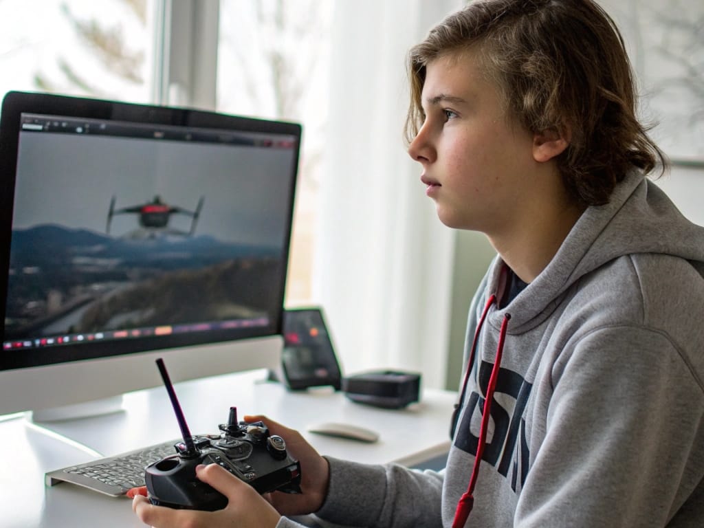 teenager-in-front-of-computer-with-radio-controlle